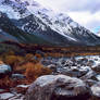 Hooker River and Mt Cook