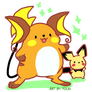 Raichu and Pichu