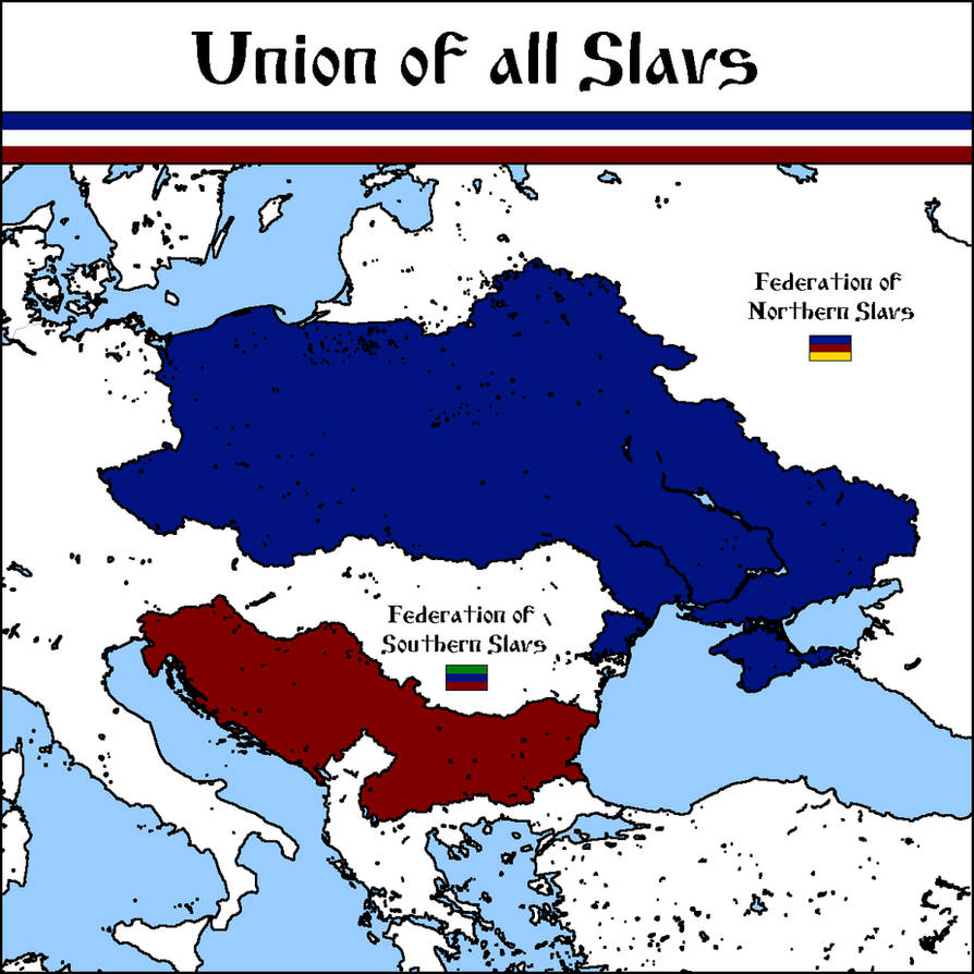 Map of the Union of all Slavs by N1belung on DeviantArt