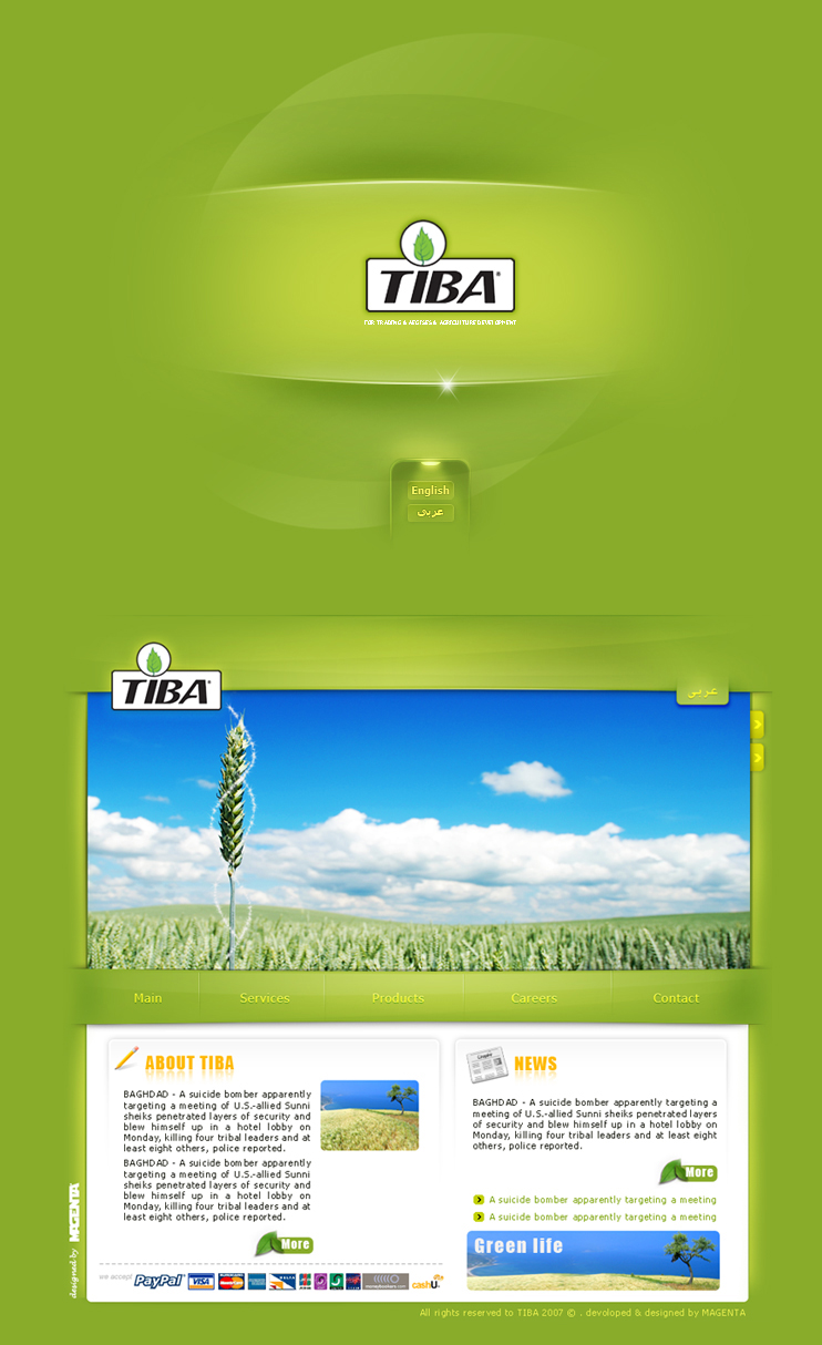 Tiba website