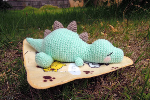 Sleeping Baby T-Rex Amigurumi