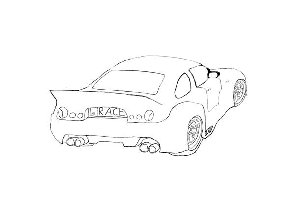 Car rear view by Laggtastic on DeviantArt