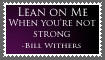 Lean on Me Stamp