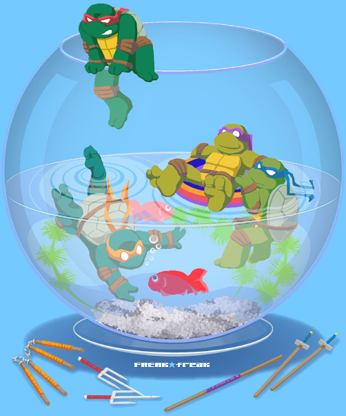 Turtles in a fishbowl