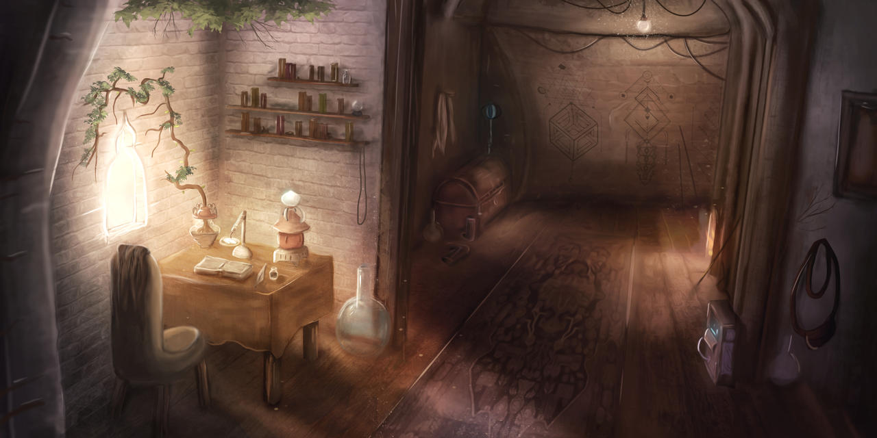 Alchemy Environment Post Apocalyptic Alchemist - indoor environment by DylanvdLinde on ...