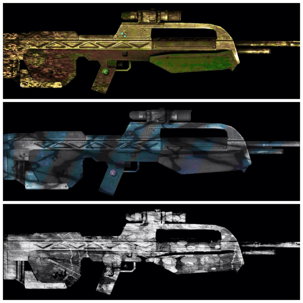 BR55HB Battle Rifle Custom Skin set 1