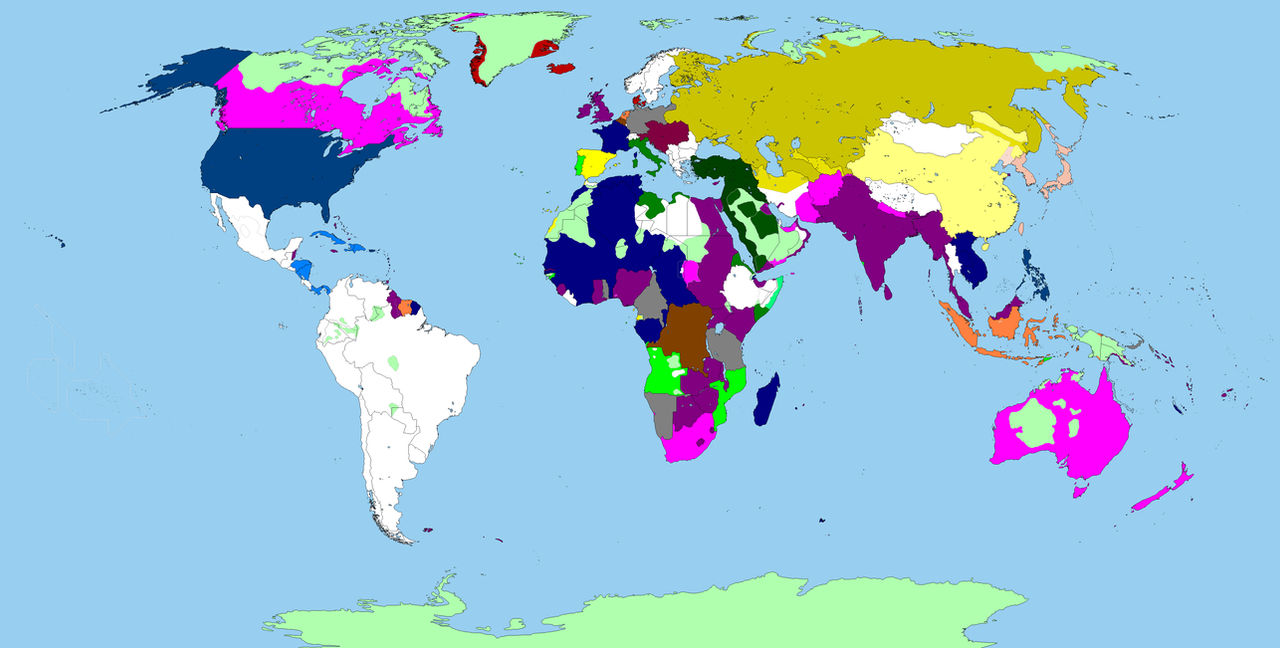 Colored Map of the World on the Eve of World War 1 by kamata-kizzle on ... Colored Map of the World on the Eve of World War 1 by kamata-kizzle on ...