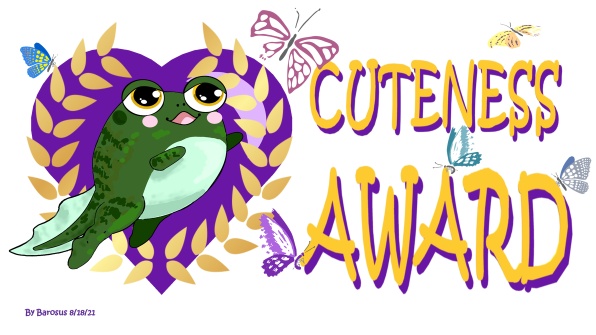 Cuteness Award - transparent background