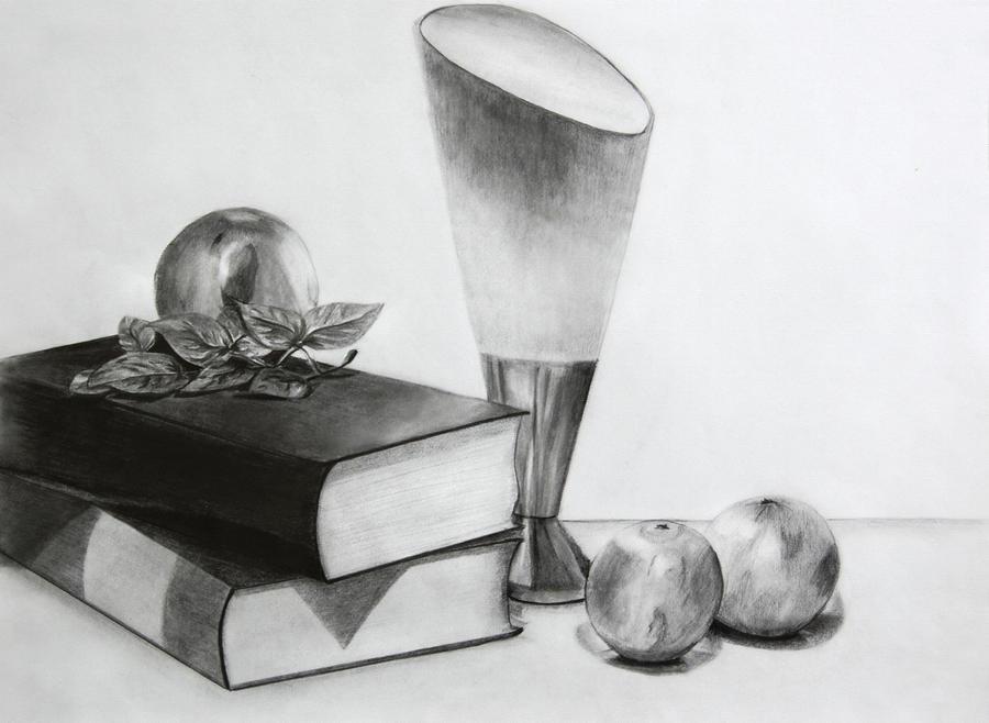 Still Life Pencil Drawing by terecrystal on DeviantArt