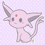 Chibi - Espeon by Kirara-CecilVenes