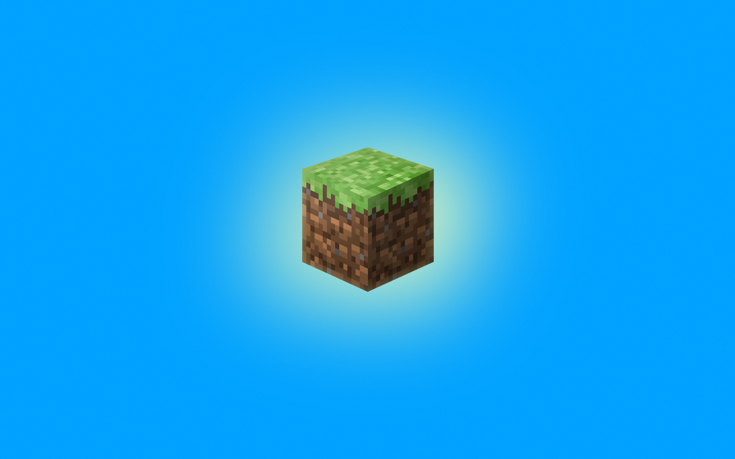 Minecraft Grass Logo Wallpaper