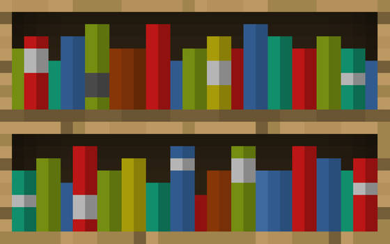 Minecraft Bookcase Wallpaper