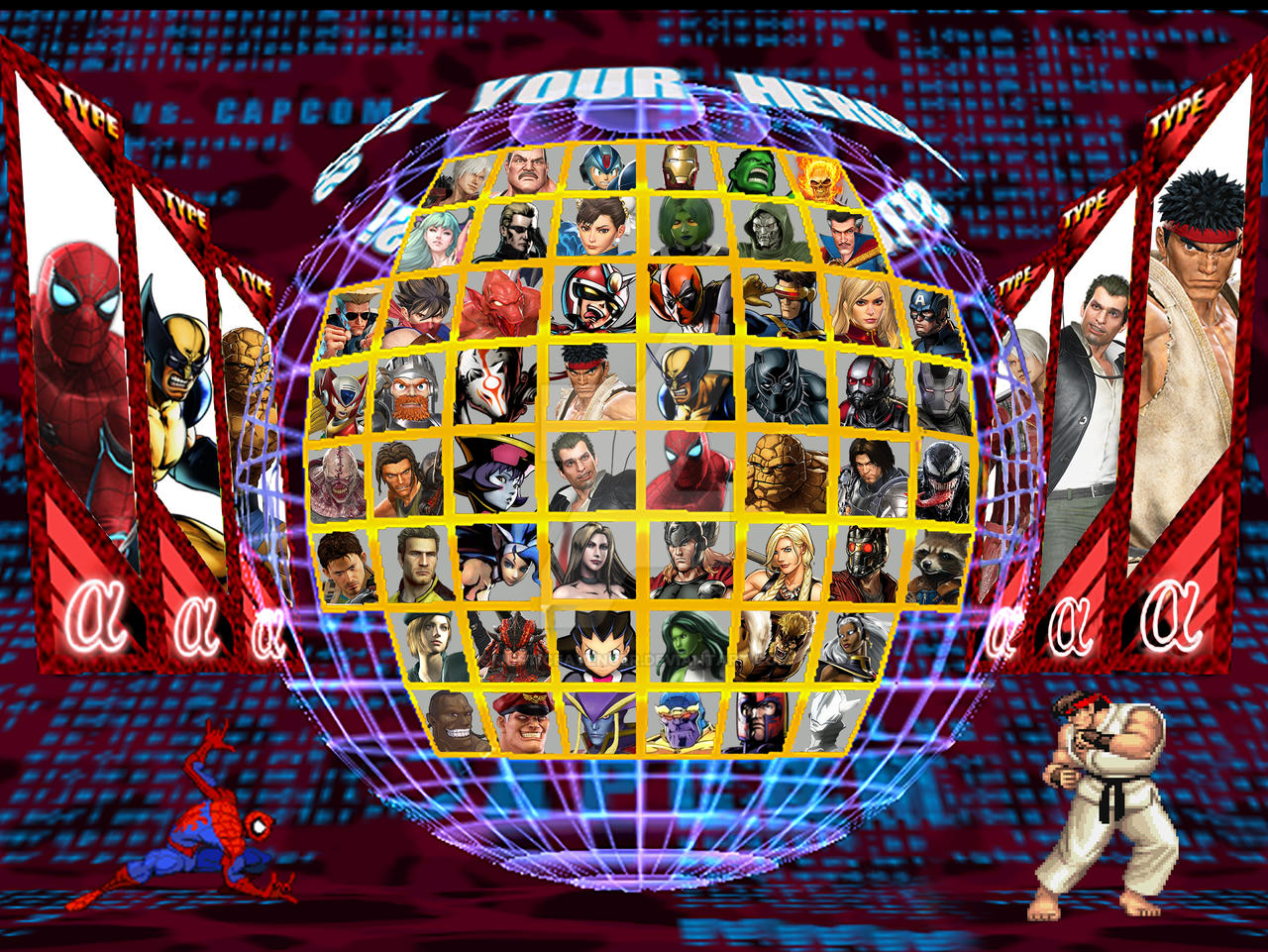 Marvel Vs Capcom Infinity Character selection by Justiceavenger on ...