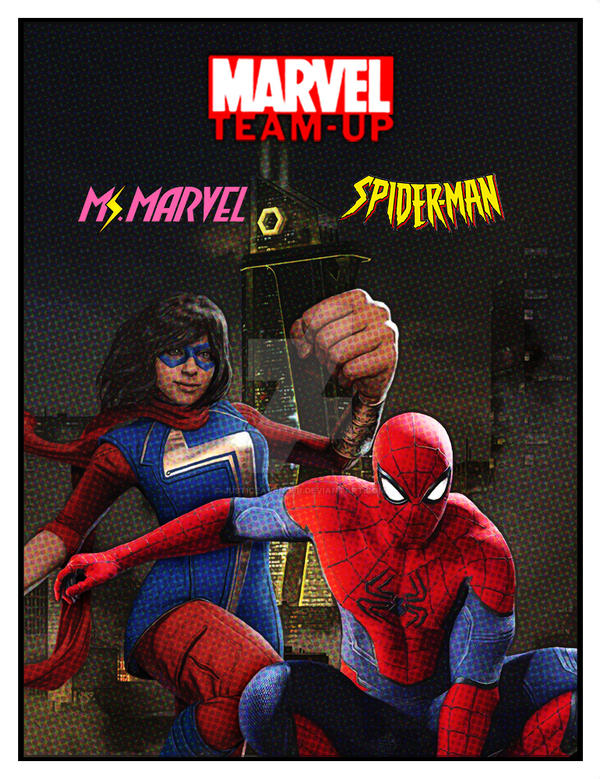 Ms. Marvel and Spider-Man by Justiceavenger on DeviantArt