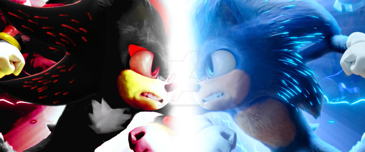 3D Animation] Sonic, meet Shadow  Sonic VS Shadow - The Sonic Movie 3 