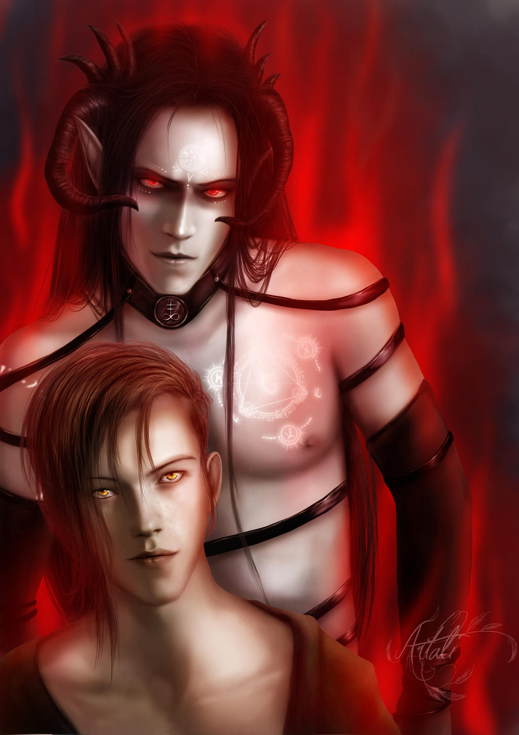 Az and Ash - P by Artali-Artist