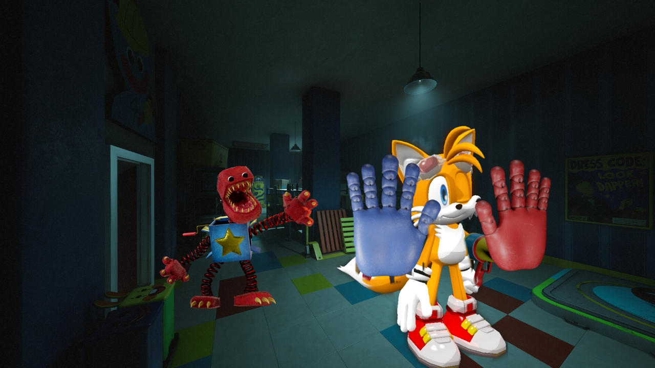 Tails! Behind you! Tails in project playtime 1 by YTOxfmrodeXSide222 on ...