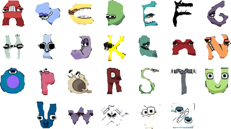 Alphabet Lore Different fonts 1 by zangetsu1985 on DeviantArt