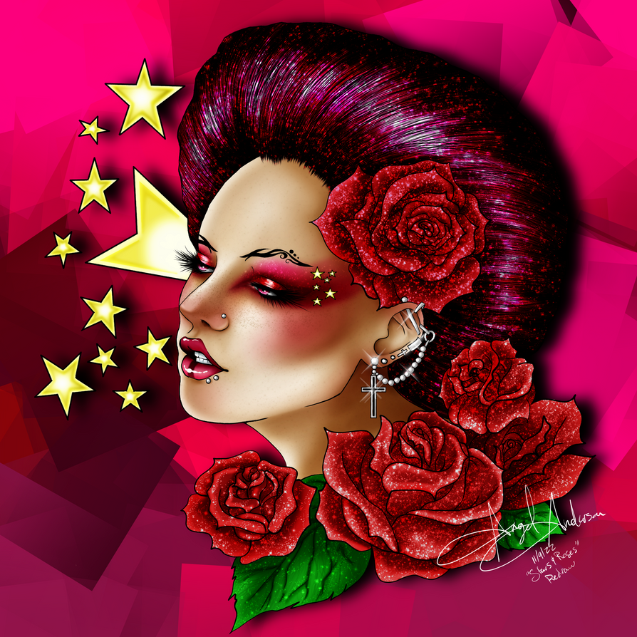 Stars and Roses- Redraw by StupidLesson on DeviantArt