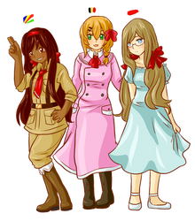 outfit swap trio