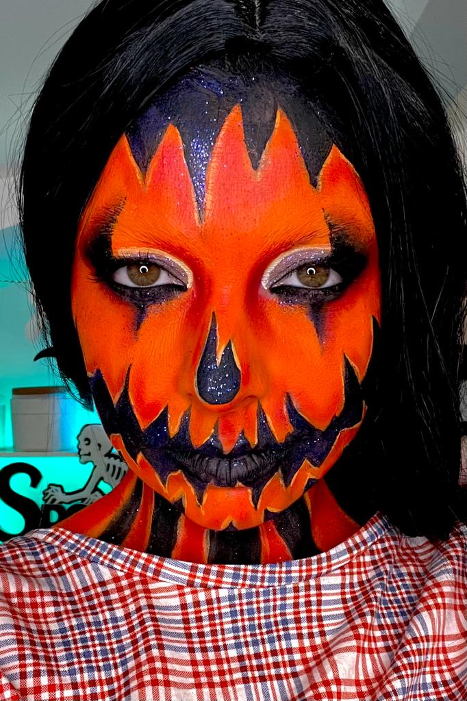 Halloween Pumpkins Face Paint Photo