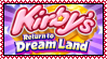 Kirby Dream Land Wii Stamp