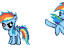 Rainbow Dash - Young and Present Sprite