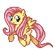 Fluttershy Pixel -New Style- by Kevfin