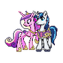 MLP Princess Cadance and Shining Armor Sprite