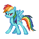 MLP Rainbow Dash Sprite -New Version-