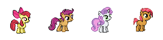 MLP Cutie Mark Crusaders Sprites