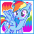 MLP Avvy Icon : Rainbow Dash