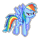 My Little Pony Sprite Series S3 - Rainbow Dash