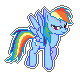 My Little Pony Sprite Series S3 - Rainbow Dash