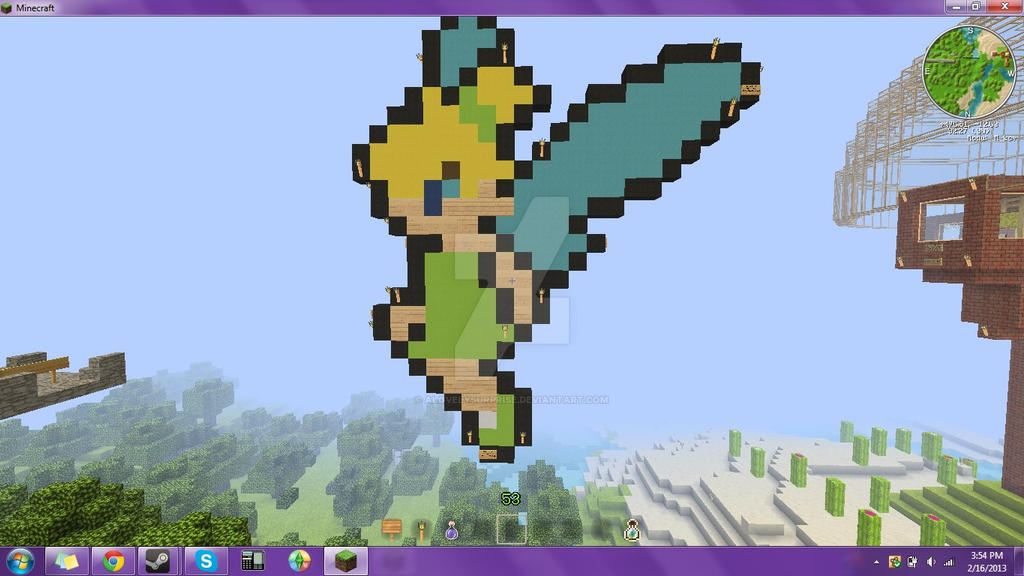 Tinkerbell in minecraft by ALovelySurprise on DeviantArt