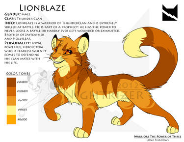 Lionblaze Character Sheet