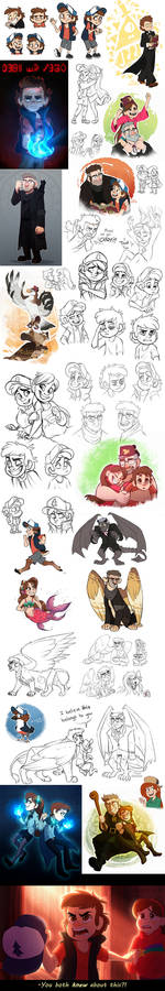 Gravity Falls Art Dump