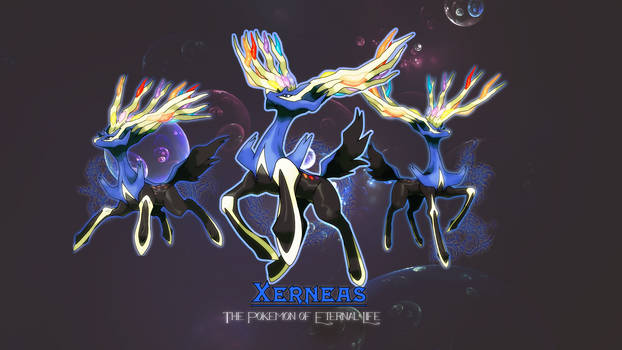 Xerneas - Pokemon of Eternal Life Wallpaper