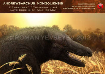 Andrewsarchus mongoliensis by RomanYevseyev