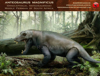 Anteosaurus magnificus by RomanYevseyev