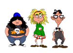 Day of the Tentacle Chibis by equilibrik