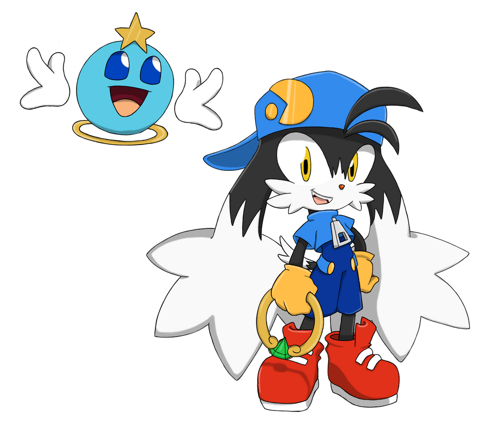 Klonoa and Huepow by equilibrik on DeviantArt