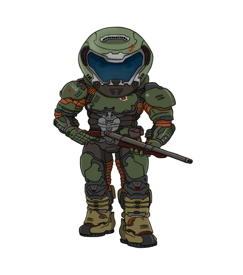 Doom Slayer Chibi by equilibrik on DeviantArt