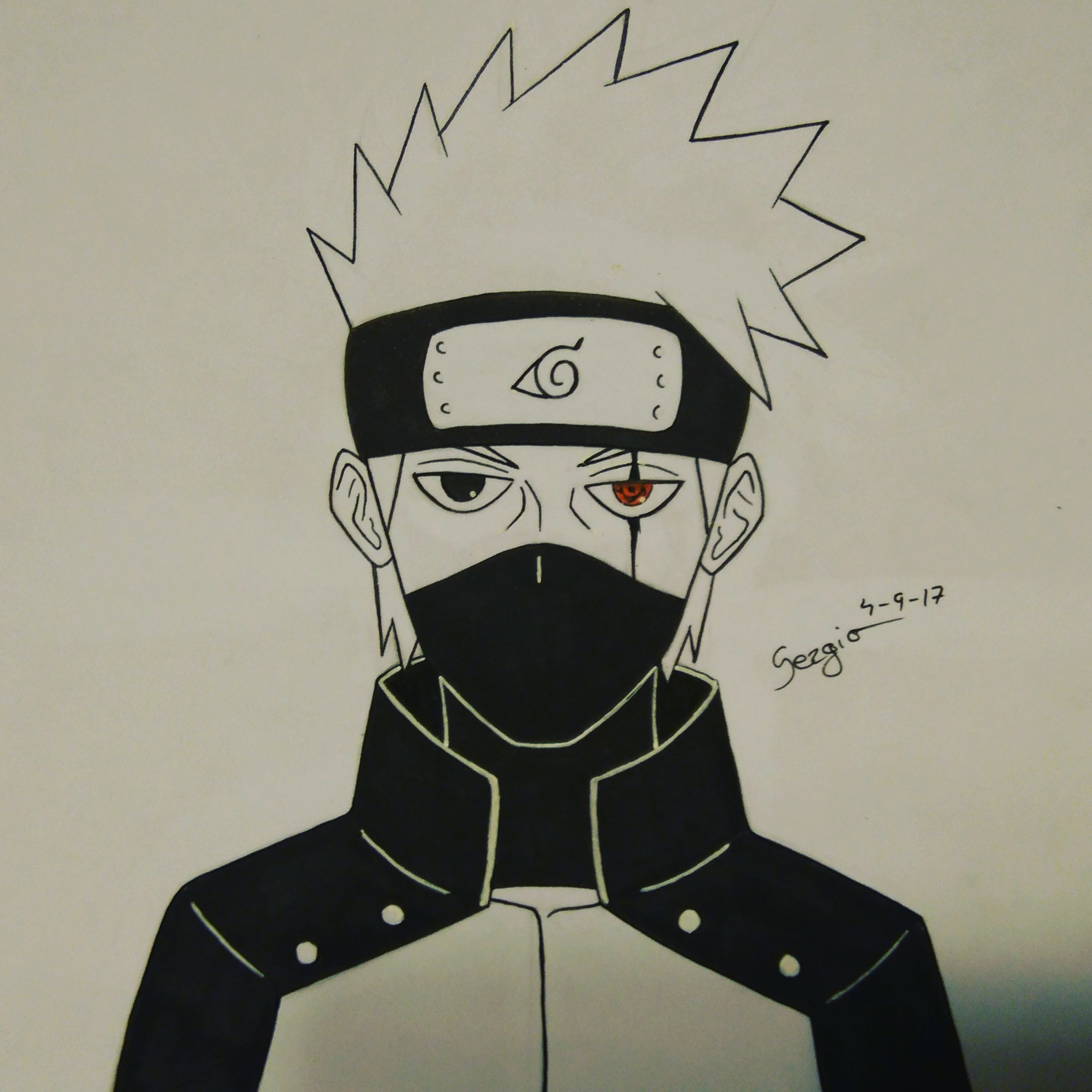 My Kakashi Hatake Drawing :) : r/Naruto