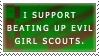 .Stamp. Evil Girl Scouts