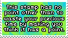 .Stamp. Pointless Stamp