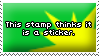 .Stamp. Sticker