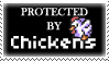 .Stamp. Protected by Chickens by KillMePleaseGod