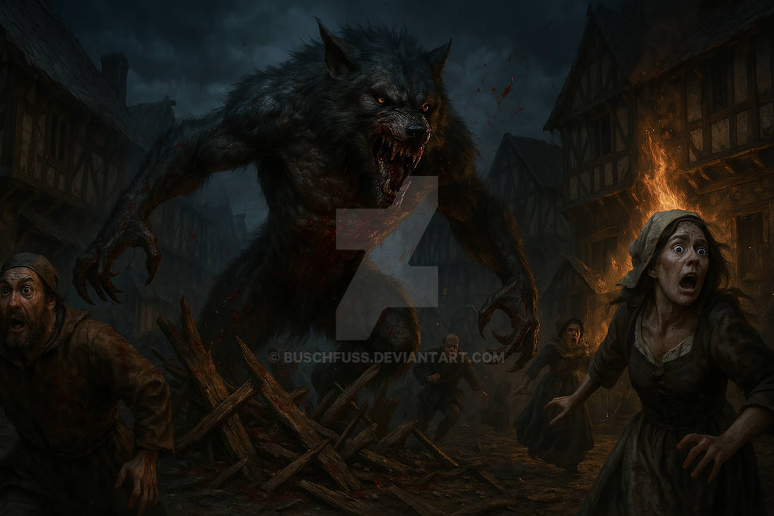Werewolf Attack Chaos by Buschfuss on DeviantArt