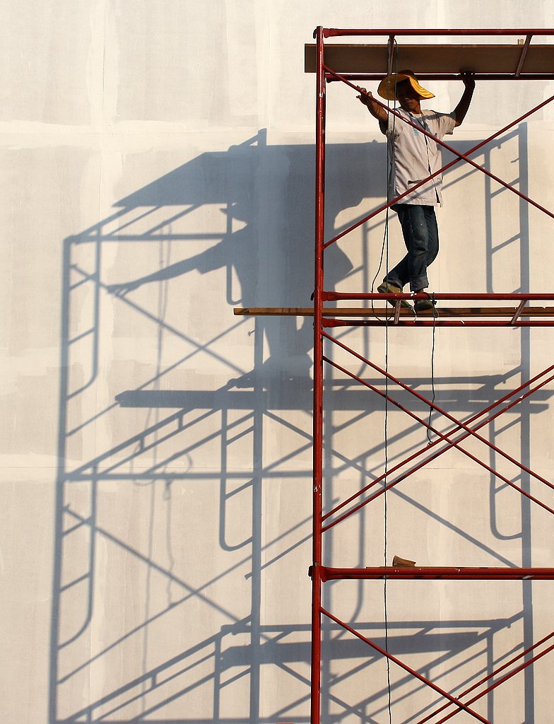 Man on Scaffolding